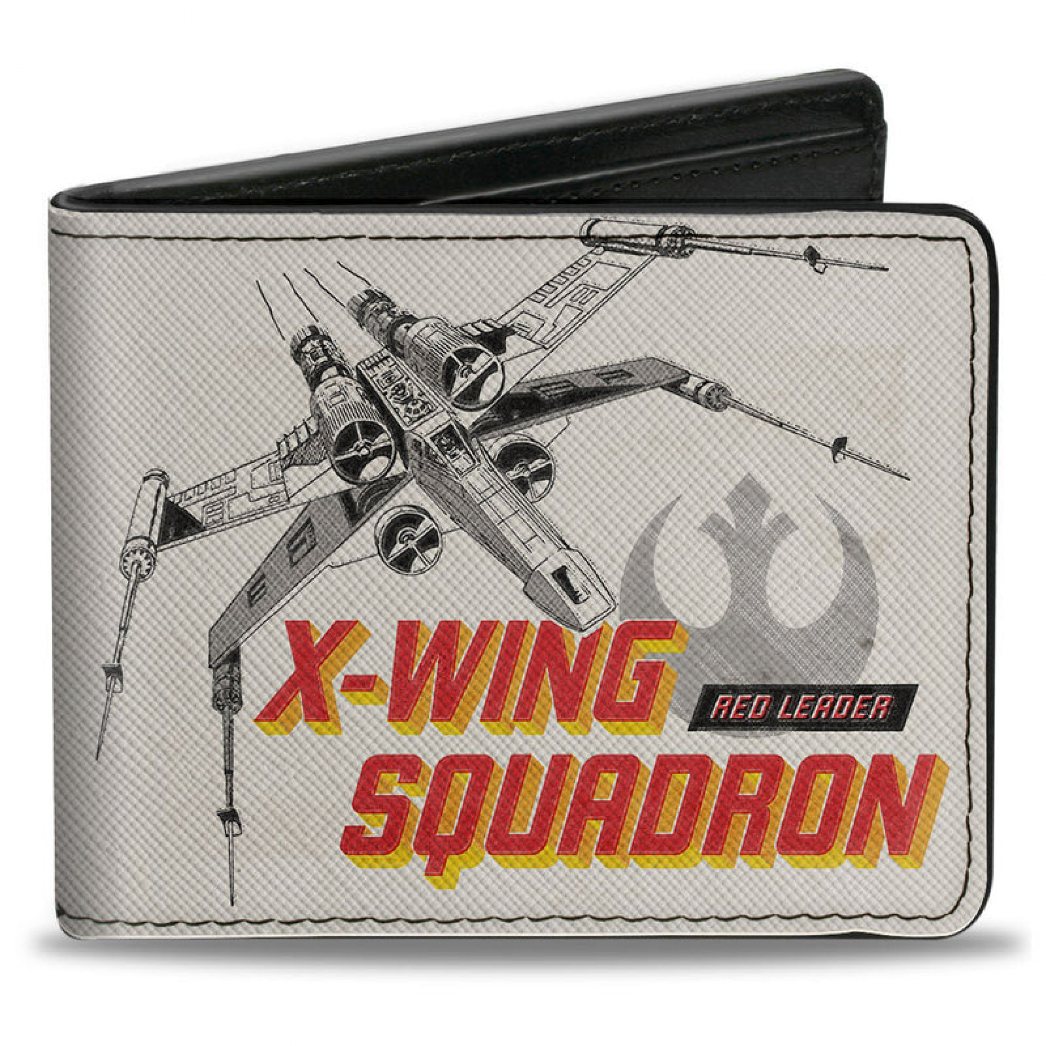 Star Wars Rebel Alliance X-Wing Squadron Red Leader Bi-Fold Wallet, Grey