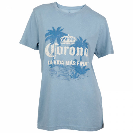 Corona Extra La Vida Mas Fina Women's Mineral Wash T-Shirt
