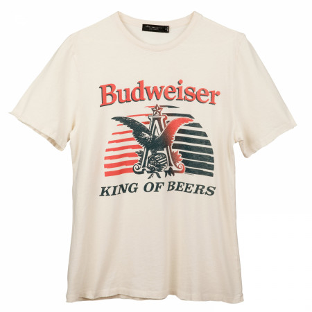 Budweiser Lager Beer Vintage Logo T-Shirt by Junk Food