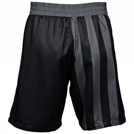 Patriotic Blackout American Flag Swim Trunks