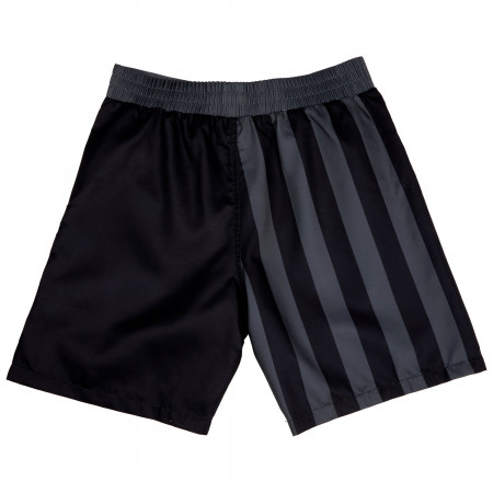 Patriotic Blackout American Flag Swim Trunks