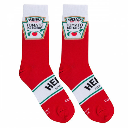 Heinz Ketchup Bottle Design & Label Crew Socks