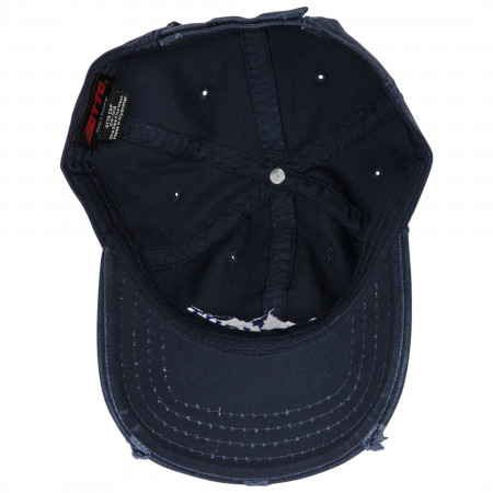 Busch Light Mountain Logo Distressed Dad Hat