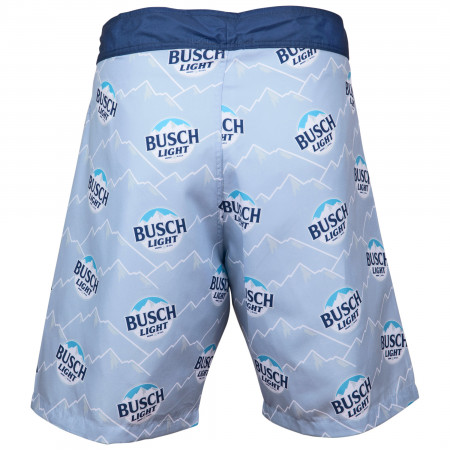 Busch Light Logo & Mountain Range All Over Print Board Shorts