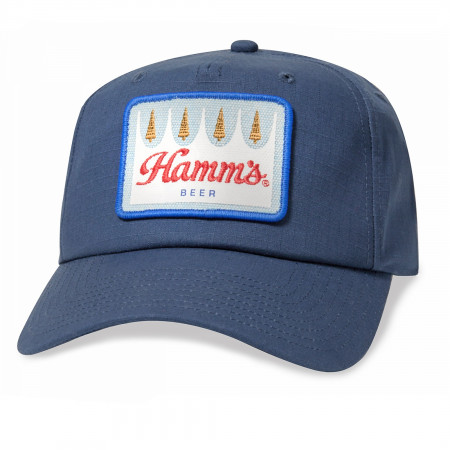 Hamm's Beer Logo Patch Blue Hat