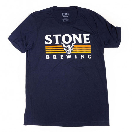 Stone Brewing Paramount Men's Navy Blue Tee Shirt