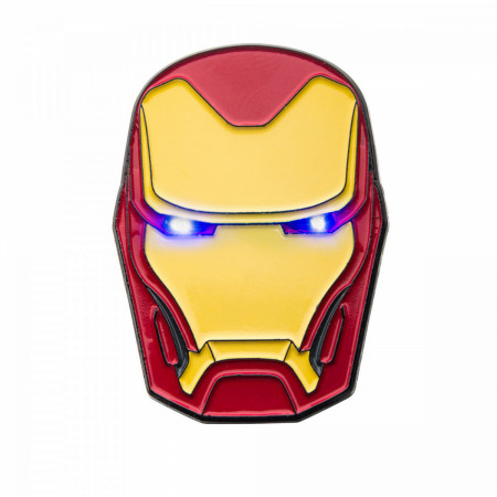 Iron Man Helmet Light Up Pin