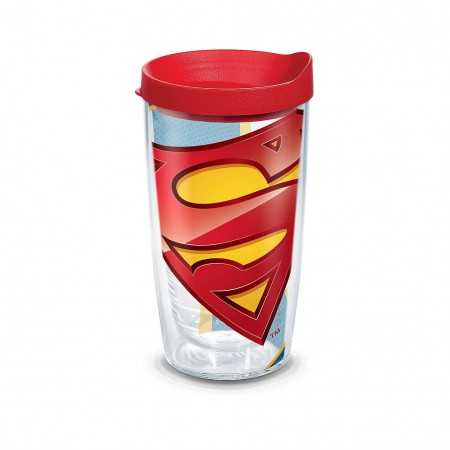 Tervis Superman 16 Ounce Tumbler With Lid