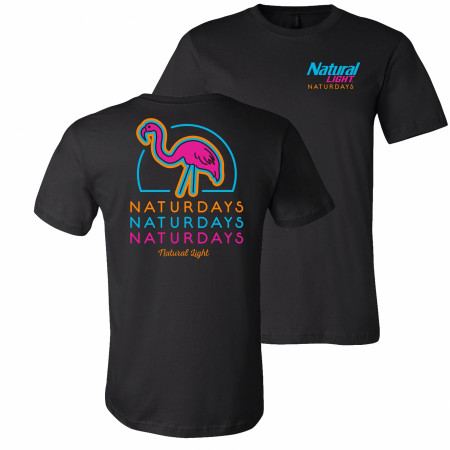 Natural Light Naturdays Neon Flamingo T-Shirt