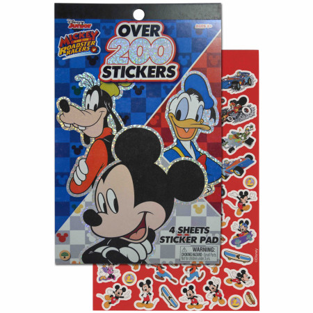 Mickey 4 Sheet Foil Cover 200+ Stickers