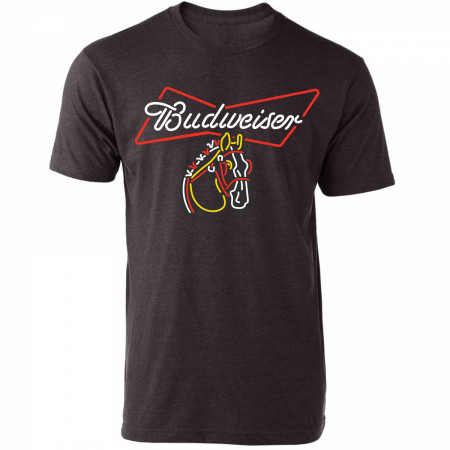 Budweiser Clydesdale Neon Sign T-Shirt
