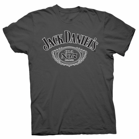 Jack Daniel's Old No.7 Brand Logo Grey T-Shirt