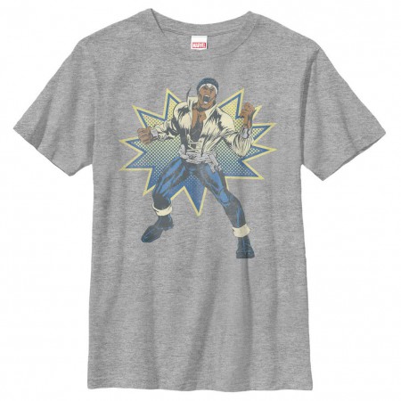 Marvel Teams Power Man Gray Youth T-Shirt
