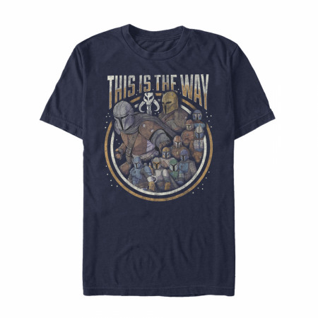 The Mandalorian Group Way Navy T-shirt
