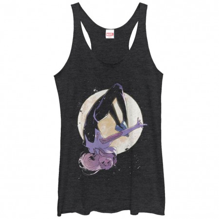 Spider-Man Spider Moon Juniors Black Racerback Tank Top