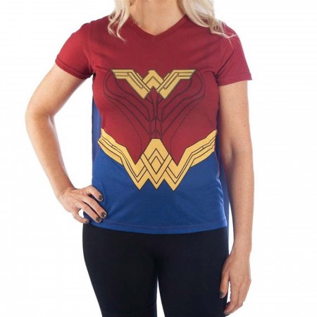 Wonder Woman Caped Costume Women's T-Shirt