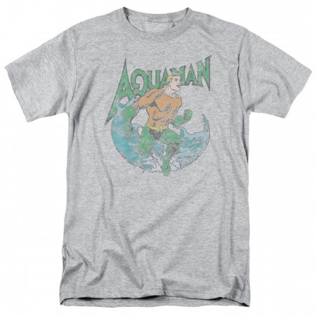 Aquaman Pose Grey Men's T-Shirt