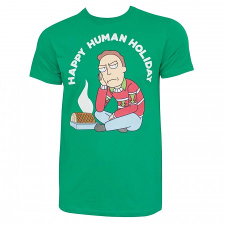 Rick and Morty Happy Human Holiday Tshirt