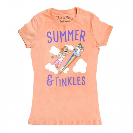 Rick and Morty Summer and Tinkles Womens Tshirt