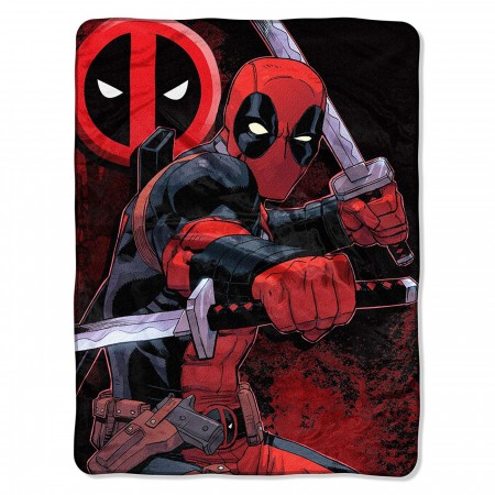 Deadpool Swordsman Tapestry Throw Blanket