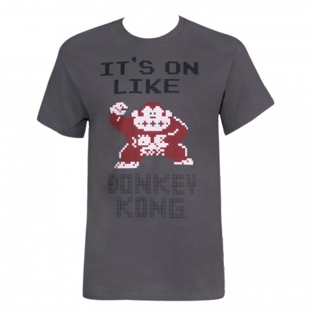 Nintendo It's on Like Donkey Kong Men's Grey T-shirt