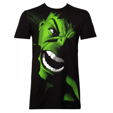 Incredible Hulk Yell Men's Black T-shirt
