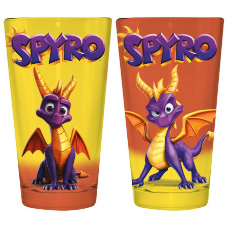 Spyro the Dragon 2-Pack Pint Glass Set