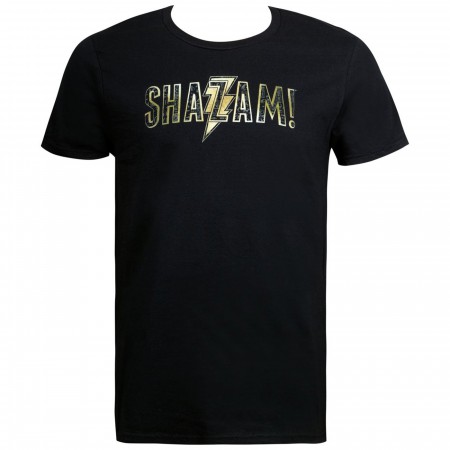 Shazam Movie Text Logo Men's T-Shirt