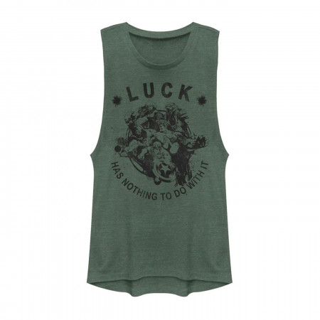 Avengers No Luck Just Skills St Patrick's Day Women's Tank Top