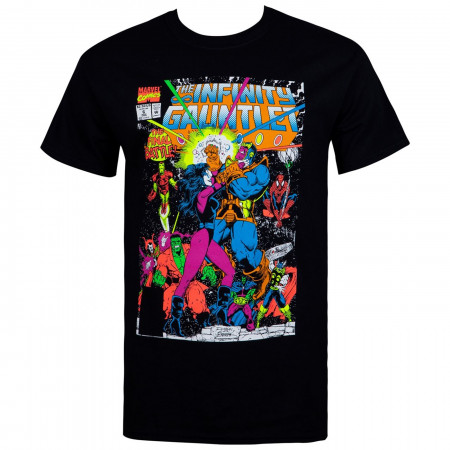 The Infinity Gauntlet Thanos Final Battle Comic Men's T-Shirt