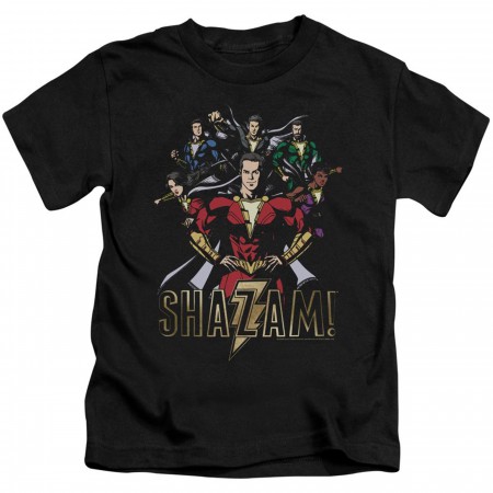 Shazam Group Of Heroes Kids T-Shirt