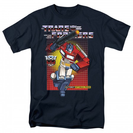 Transformers Optimus Prime Navy Blue Men's T-Shirt