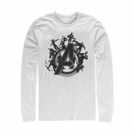 Avengers Endgame Flying Heroes Long Sleeve