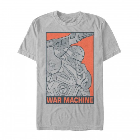 Avengers Endgame War Machine Color Pop Men's T-Shirt