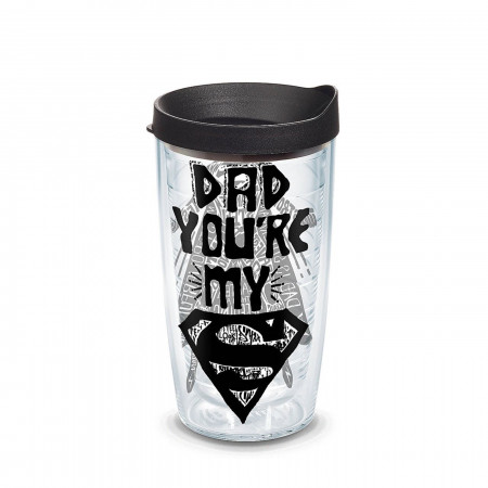 Superman Dad Wrap Tumbler With Lid 16 oz Tervis®