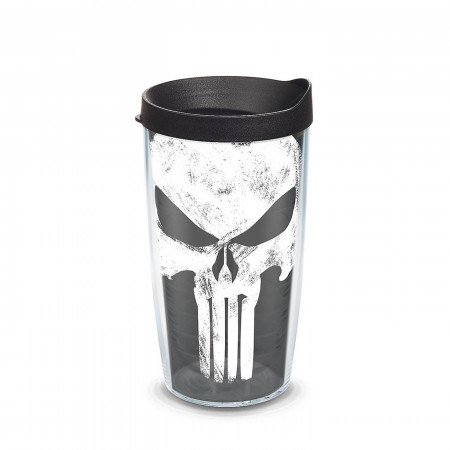 Punisher Wrap With Travel Lid 16 oz Tervis Tumbler