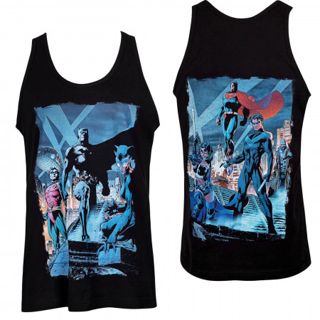 Batman Hush Comic Rooftop Meeting Image Tank Top