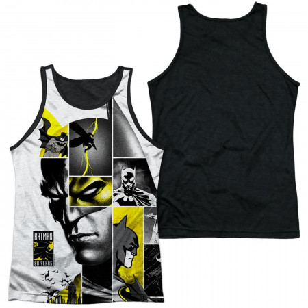 Batman 80th Panels Sublimated Front and Back Print Men's T-Shirt
