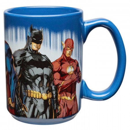 Batman, Superman, Flash, Wonder Woman & Green Lantern DC Comics Large 15 oz Coffee Mug