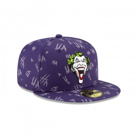 Joker Purple All Over HAHA 59Fifty Fitted New Era Hat