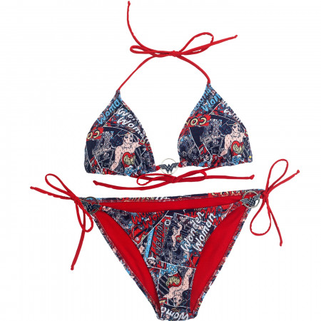 Wonder Woman Comic Print Bikini