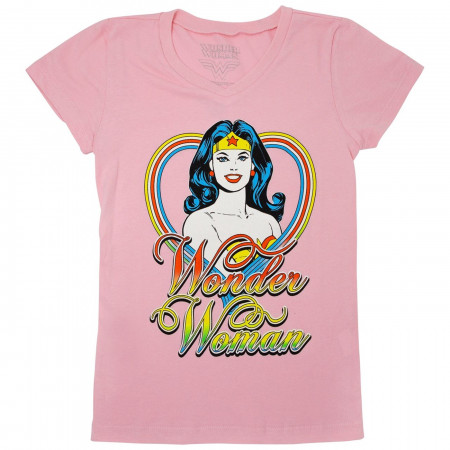 Wonder Woman Girls Pink T-Shirt