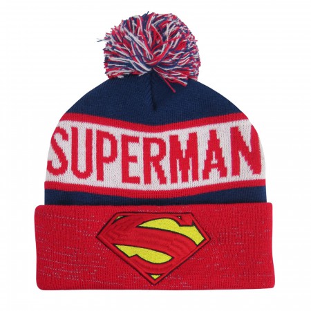 Superman Symbol Reflective Cuff Beanie