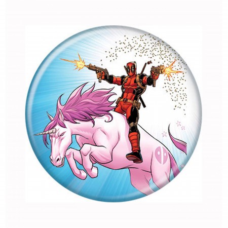 Deadpool Unicorn Mayhem Button