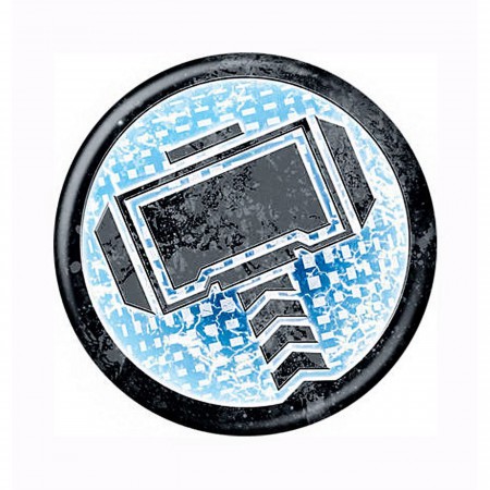Thor Hammer Icon Symbol Button