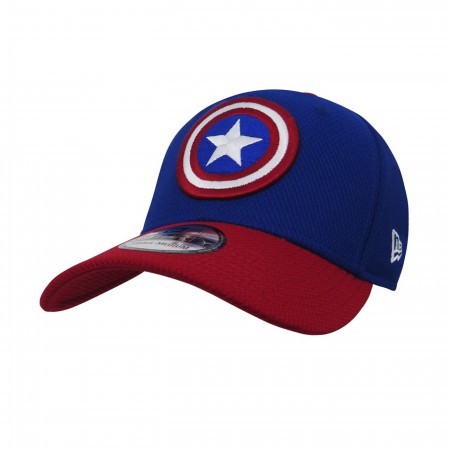 Captain America Red Blue 39Thirty Baseball Cap