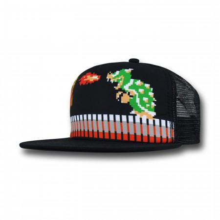 Mario Vs Bowser Trucker Hat