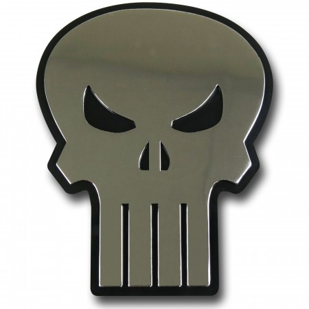 Punisher Chrome Symbol Adhesive Car Emblem