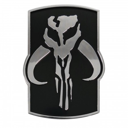 Star Wars Mandalorian Crest Chrome Car Emblem