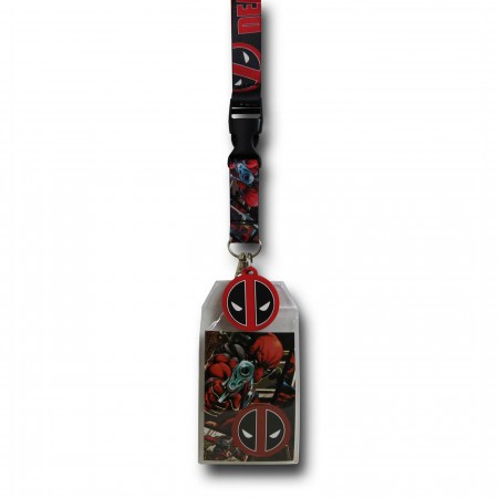 Deadpool Comic Image Lanyard
